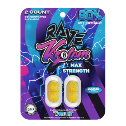 Rave Kratom Extract Tablet 2ct